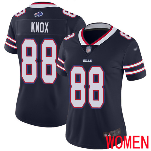 Women Buffalo Bills #88 Dawson Knox Limited Navy Blue Inverted Legend NFL Jersey->women nfl jersey->Women Jersey